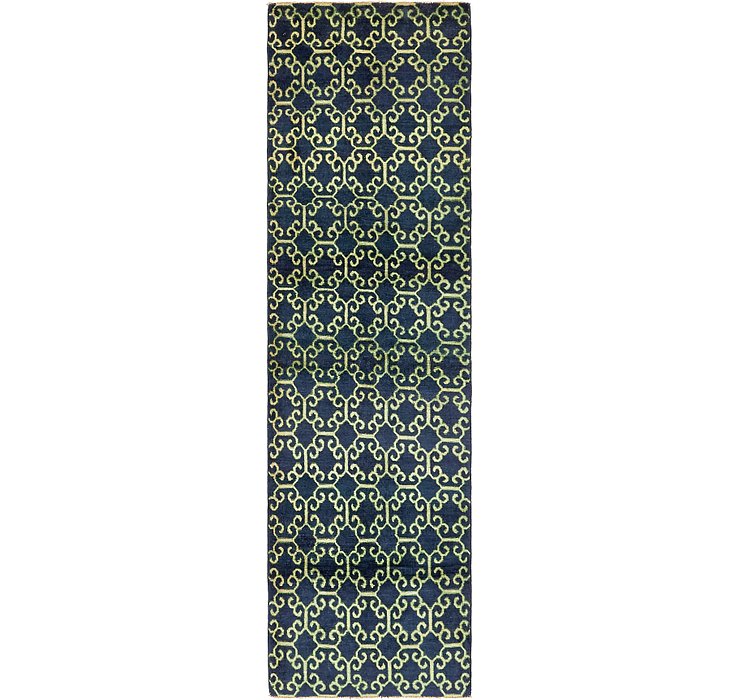 2' 7 x 9' 5 Ikat Runner Rug