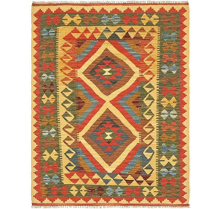 3' 4 x 4' 5 Kilim Maymana Rug
