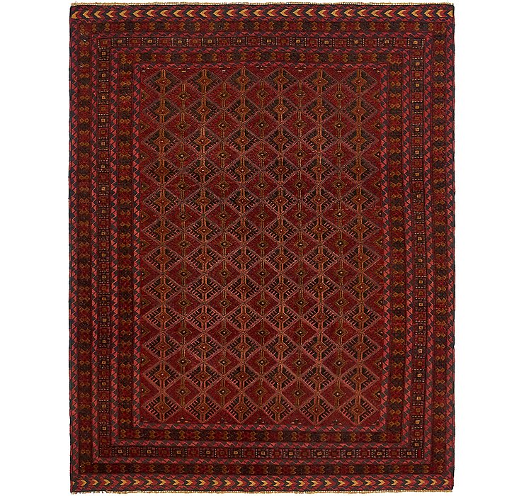 HandKnotted 5' x 6' 4 Sumak Rug