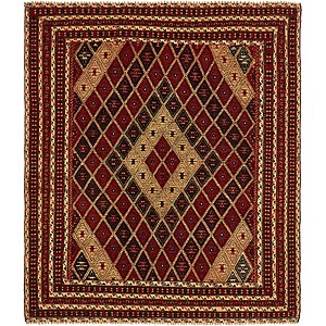 Unique Loom 4' 10 x 5' 7 Sumak Square Rug