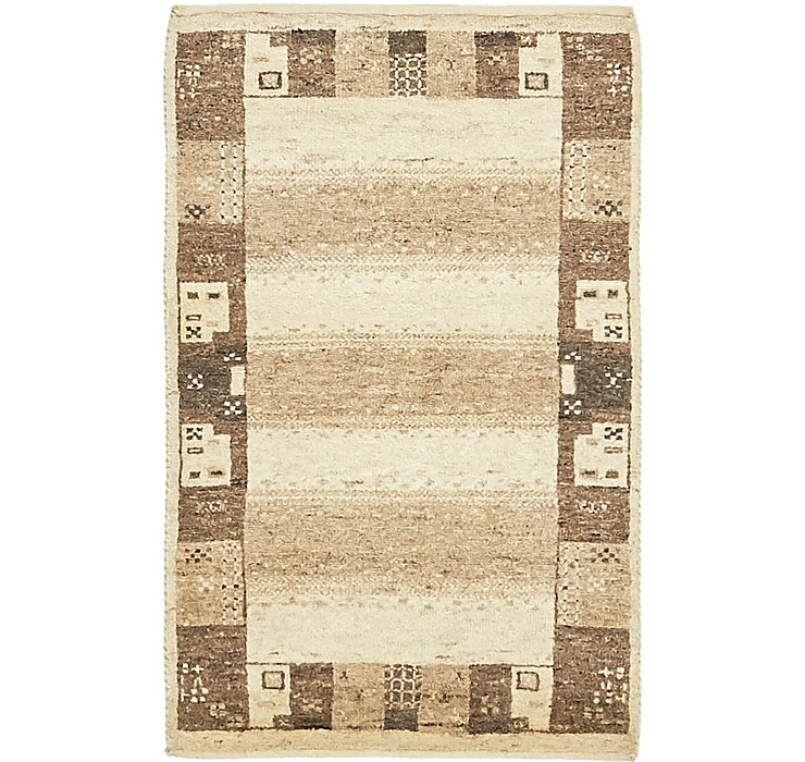 1' 10 x 3' Kashkuli Gabbeh Rug