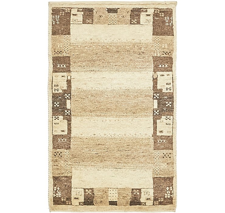 1' 10 x 3' Kashkuli Gabbeh Rug
