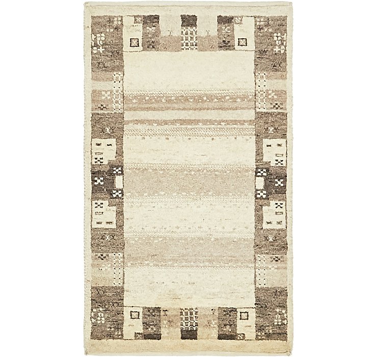1' 10 x 3' Kashkuli Gabbeh Rug