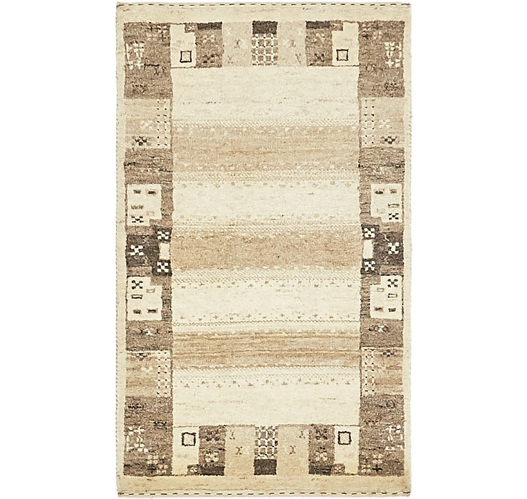 1' 10 x 3' Kashkuli Gabbeh Rug