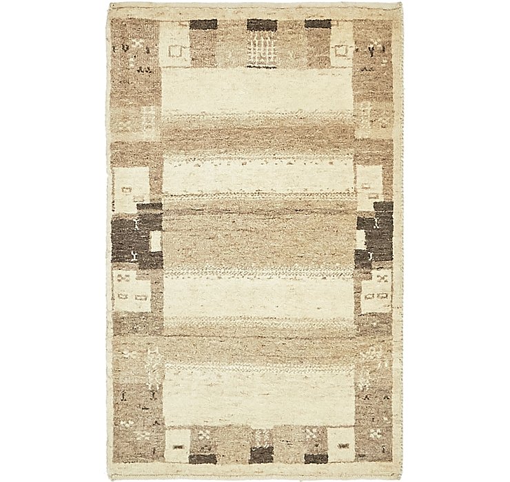 1' 10 x 3' Kashkuli Gabbeh Rug