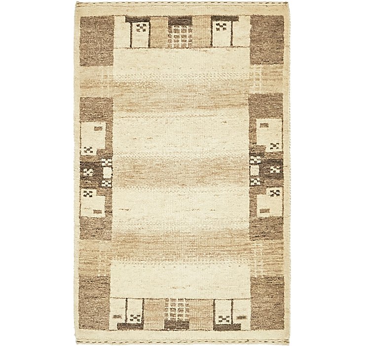 1' 10 x 3' Kashkuli Gabbeh Rug