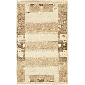 1' 10 x 3' Kashkuli Gabbeh Rug