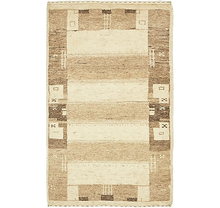 1' 10 x 3' Kashkuli Gabbeh Rug