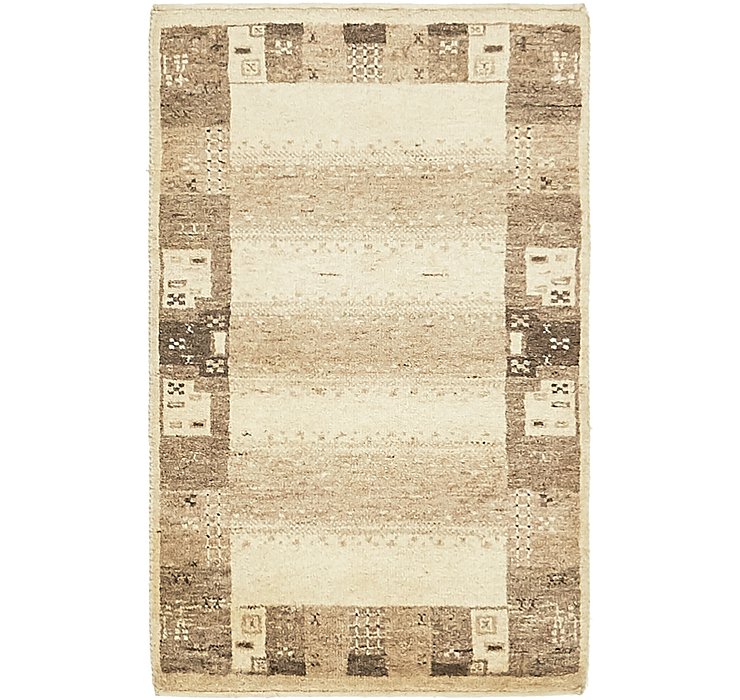 1' 10 x 3' Kashkuli Gabbeh Rug