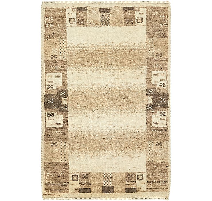 1' 10 x 3' Kashkuli Gabbeh Rug