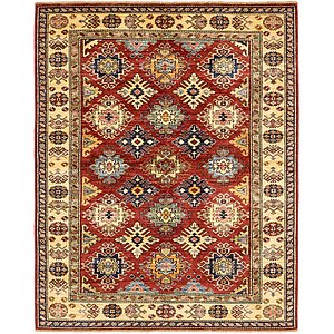 5' x 6' 3 Kazak Rug