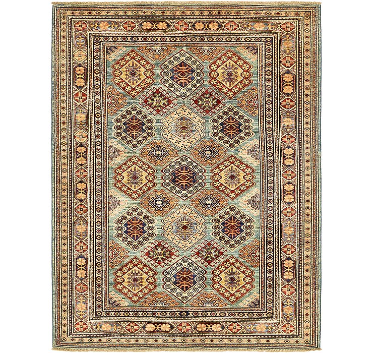 5' x 6' 4 Kazak Rug