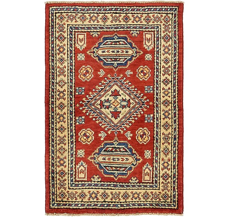 2' x 3' 4 Kazak Rug