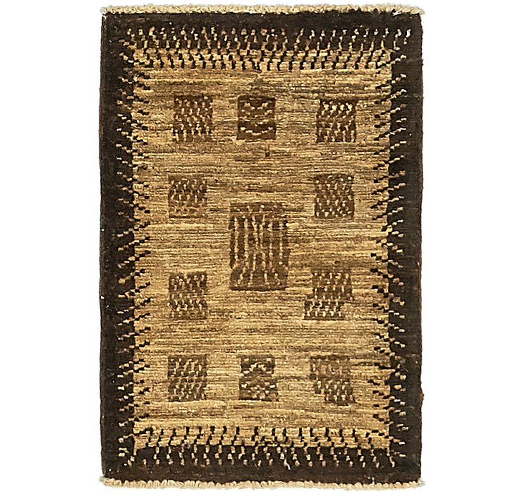 HandKnotted 1' 4 x 2' Modern Ziegler Rug