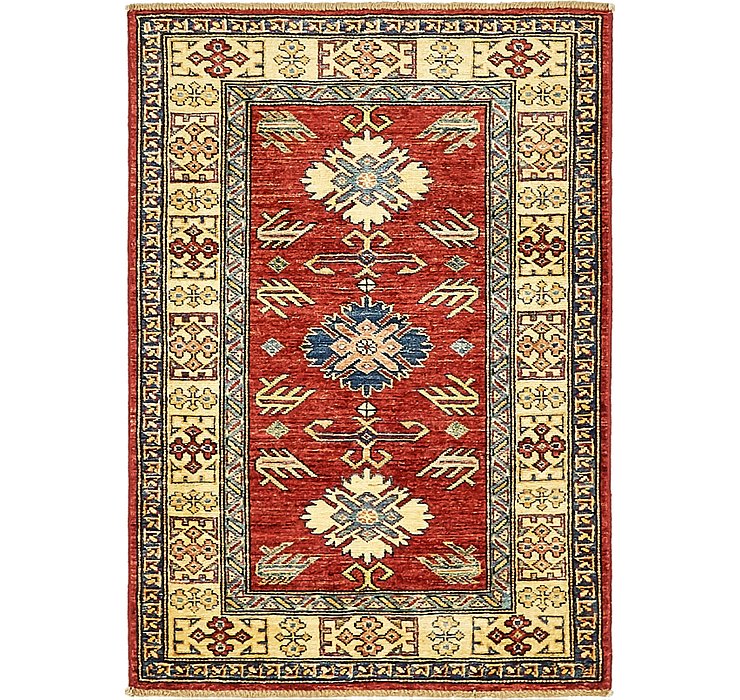 3' x 4' 2 Kazak Oriental Rug