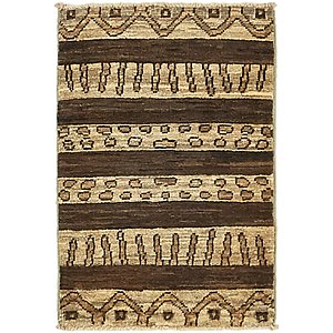 HandKnotted 1' 5 x 2' 2 Modern Ziegler Rug