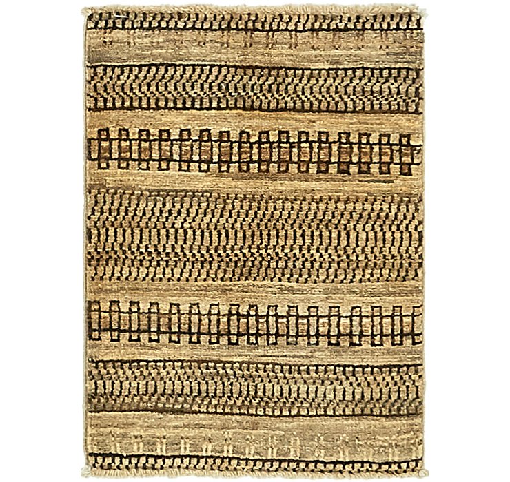 HandKnotted 1' 5 x 2' Modern Ziegler Rug