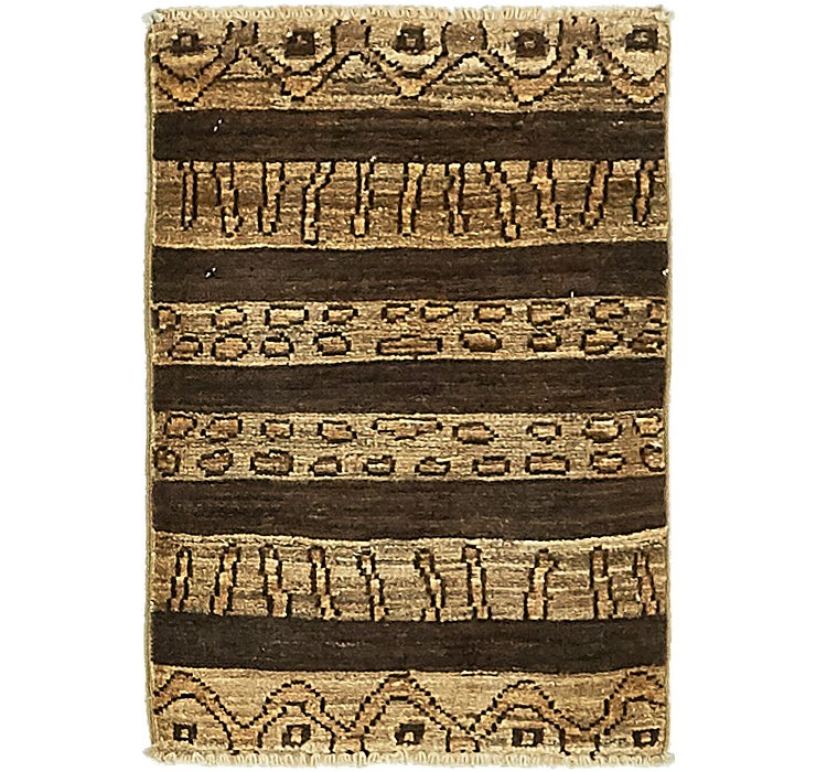 HandKnotted 1' 4 x 2' Modern Ziegler Rug