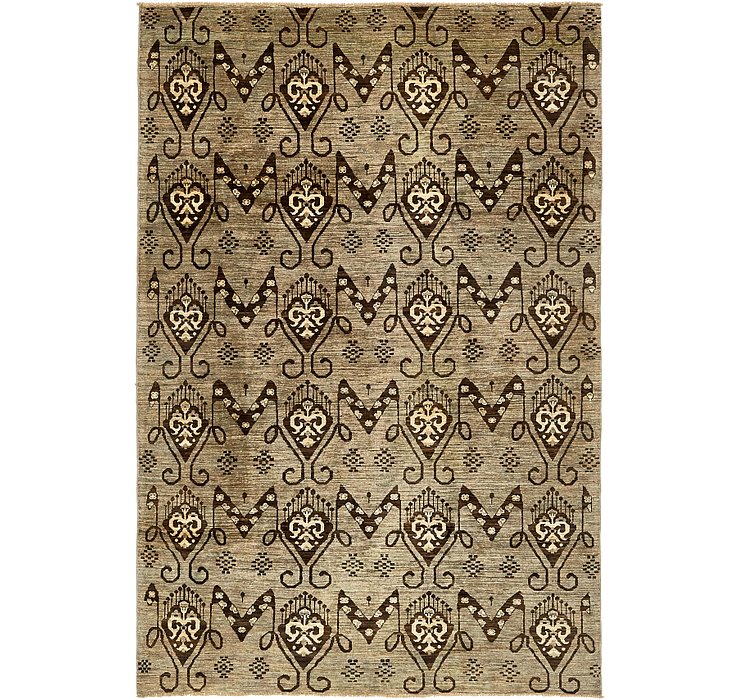 6' 4 x 9' 4 Ikat Rug