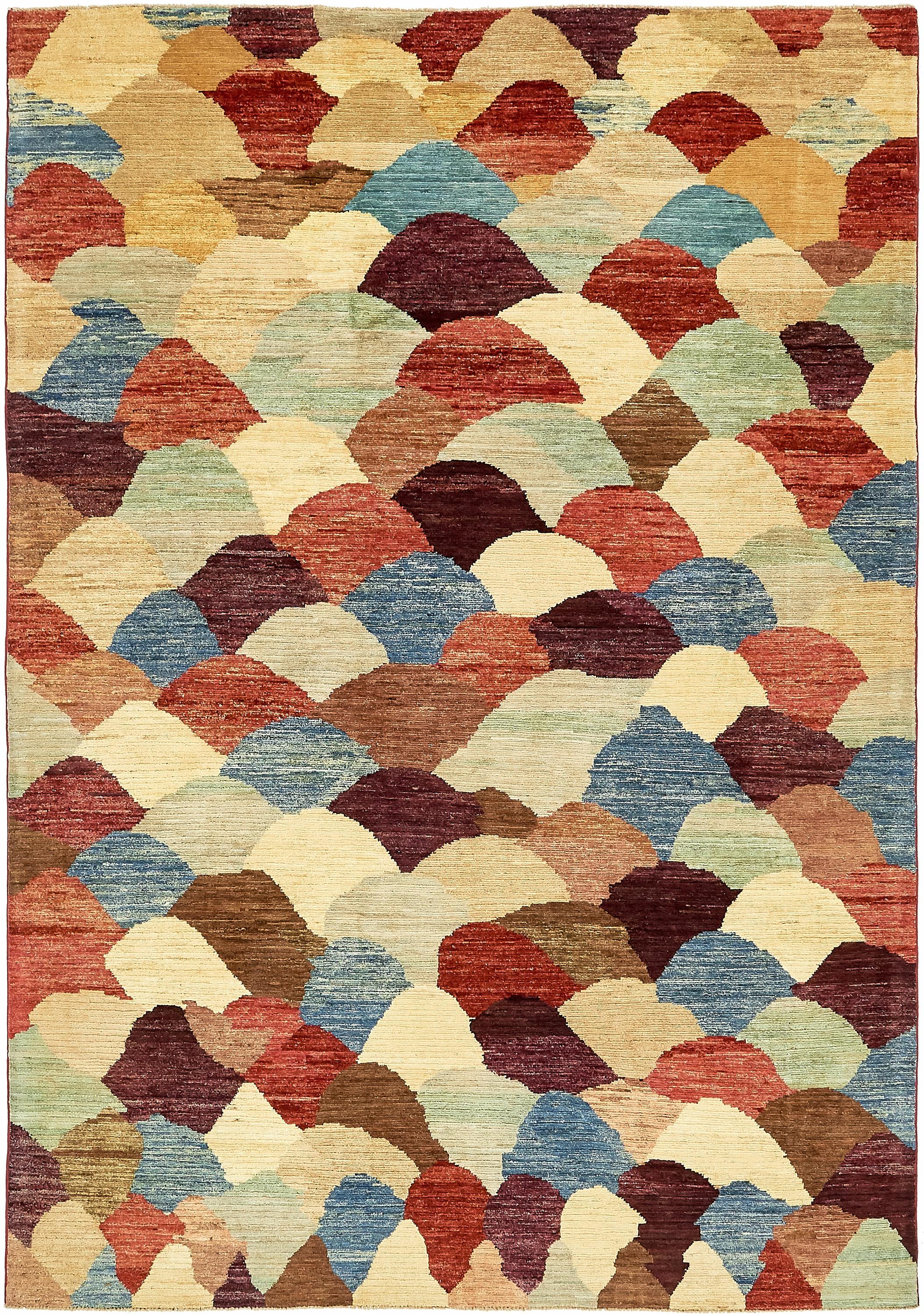 Multicolor 6' 6 x 9' 3 Modern Ziegler Rug eSaleRugs