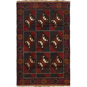 Unique Loom 3' x 4' 9 Balouch Persian Rug