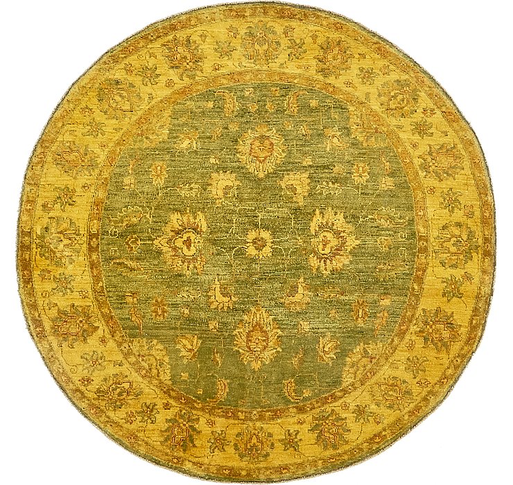 5' 2 x 5' 2 Over-Dyed Ziegler Round...