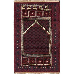 3' x 4' 8 Balouch Persian Rug