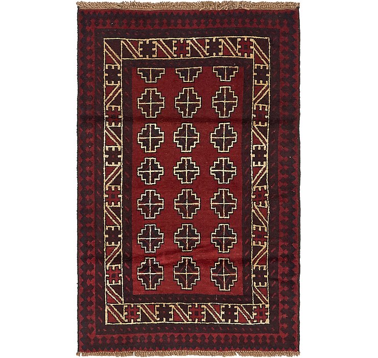 3' x 4' 7 Balouch Persian Rug