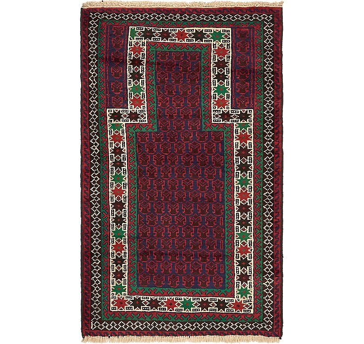 2' 9 x 4' 9 Balouch Persian Rug