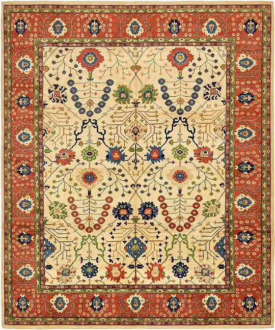 Cream 13 X 15 10 Kazak Rug Oriental Rugs Erugs Main Image Of Rug