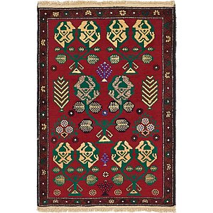 Unique Loom 3' x 4' 6 Balouch Persian Rug