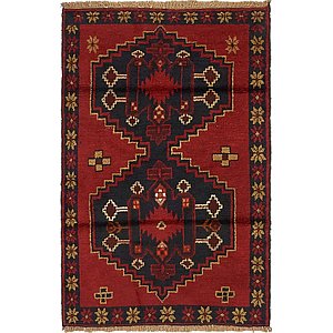 HandKnotted 3' x 4' 7 Balouch Persian Rug