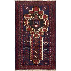 Unique Loom 3' x 5' Balouch Persian Rug