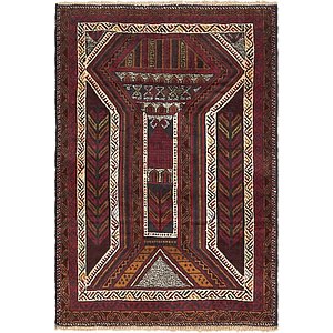 3' x 4' 6 Balouch Persian Rug