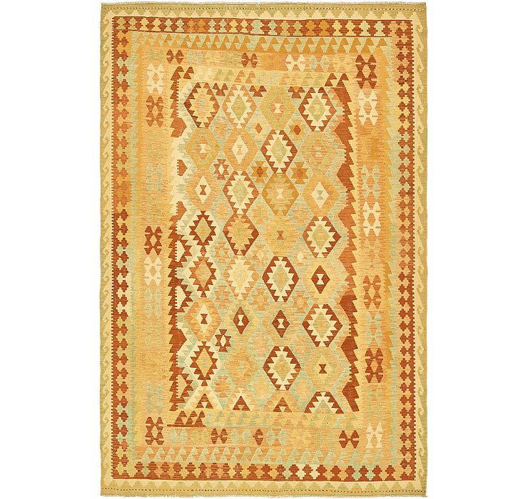 6' 4 x 9' 6 Kilim Waziri Rug
