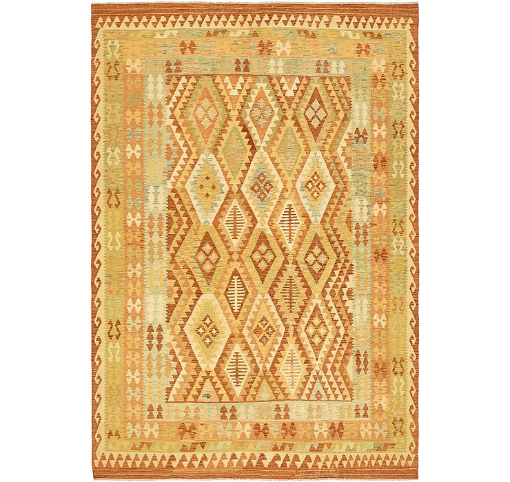 6' 7 x 9' 7 Kilim Waziri Rug