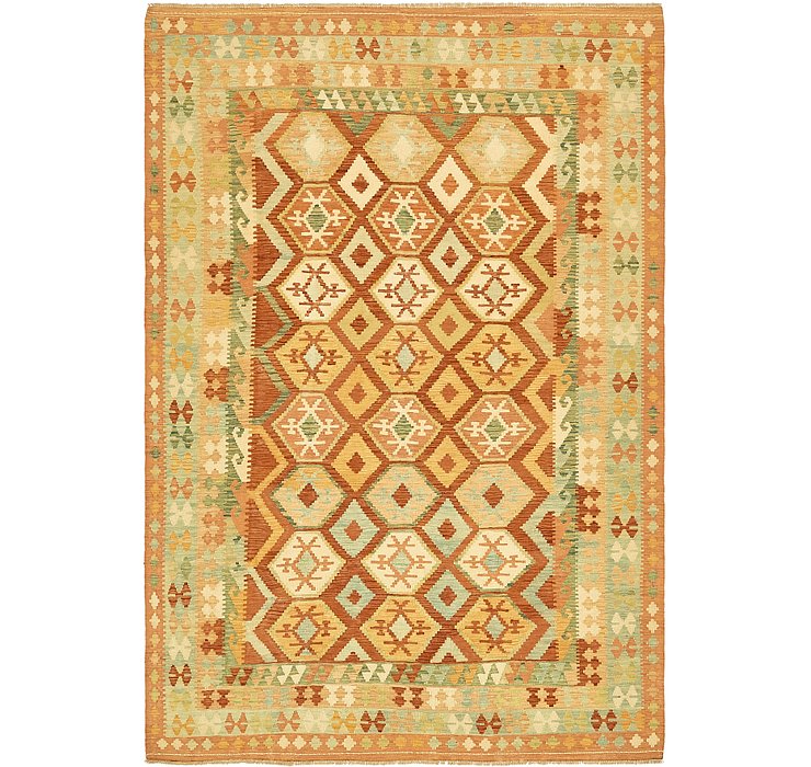 6' 7 x 9' 7 Kilim Waziri Rug
