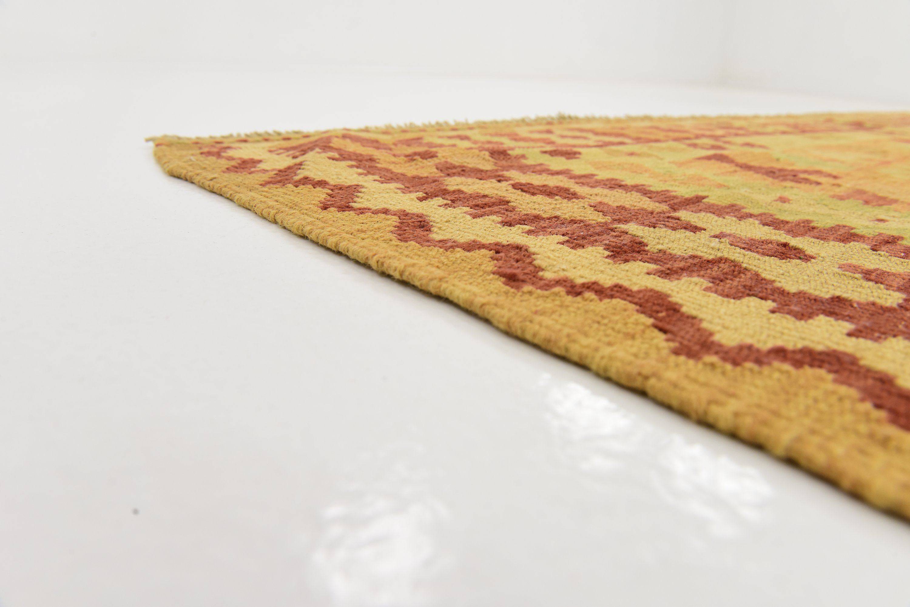 Cream 6' 10 x 9' 10 Kilim Waziri Rug Area Rugs eSaleRugs