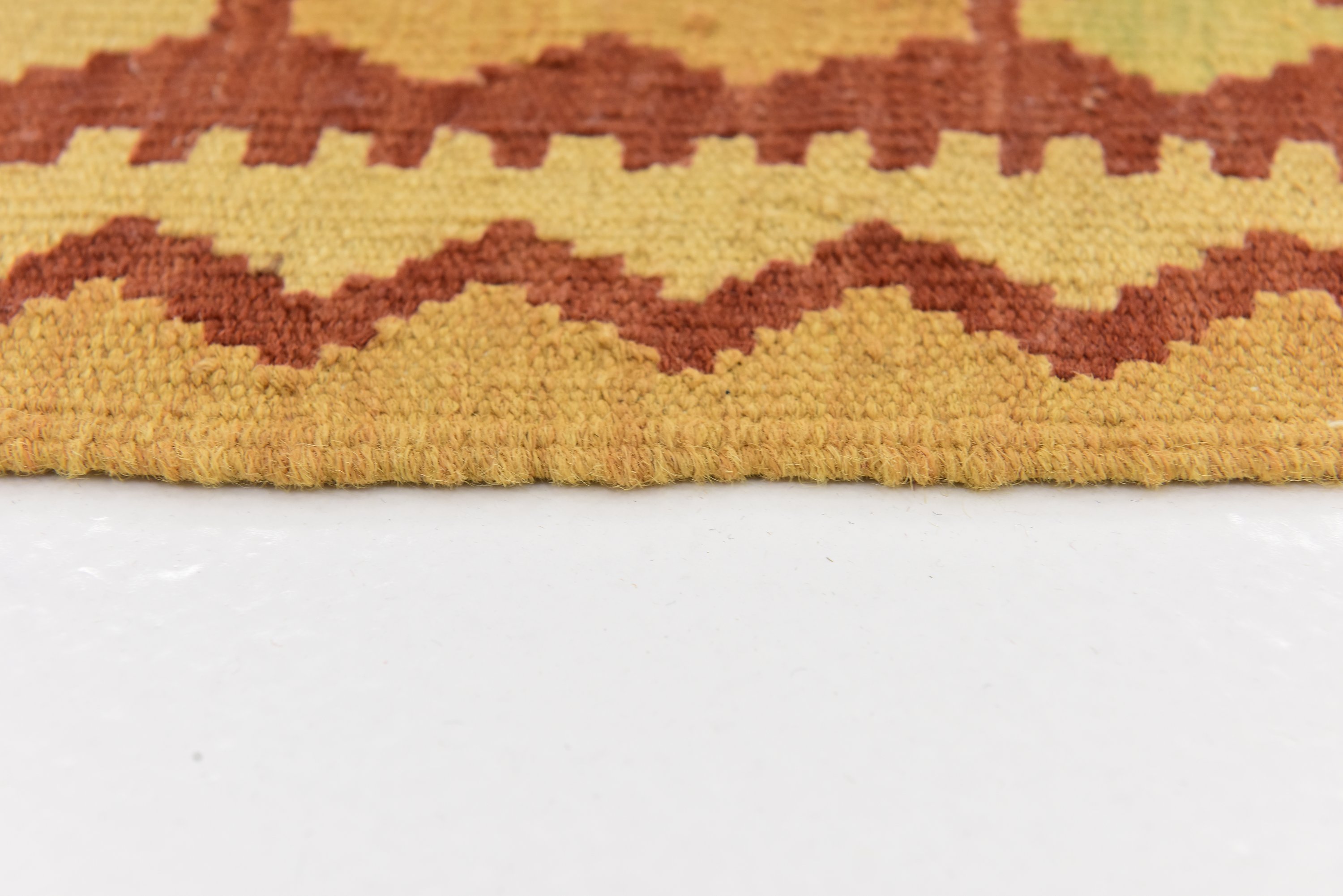 Cream 6' 10 x 9' 10 Kilim Waziri Rug Area Rugs eSaleRugs