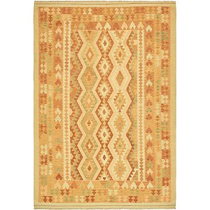 Unique Loom 6' 8 x 9' 9 Kilim Waziri Rug