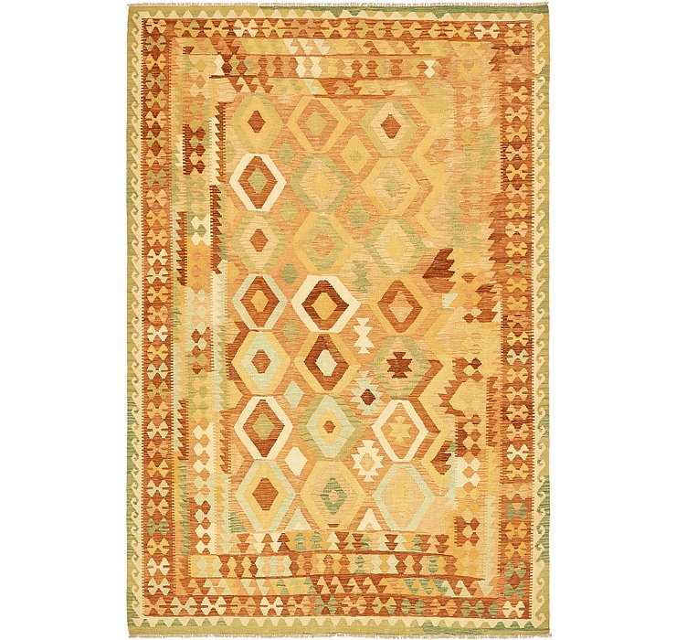 6' 4 x 9' 7 Kilim Waziri Rug