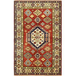4' x 6' 3 Kazak Rug