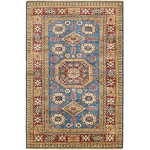 Unique Loom 4' x 6' 2 Kazak Rug