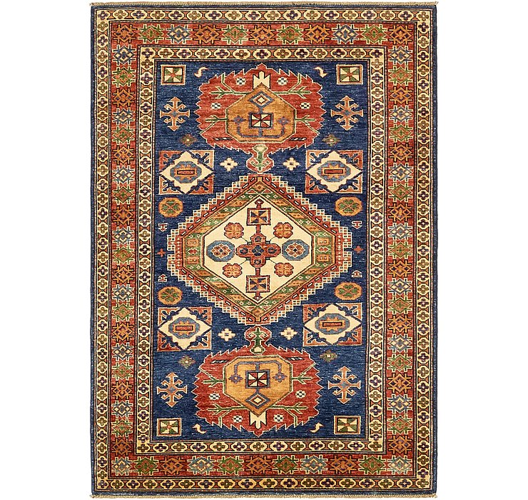 4' x 5' 10 Kazak Rug