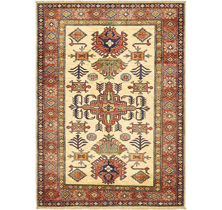 4' x 5' 6 Kazak Rug