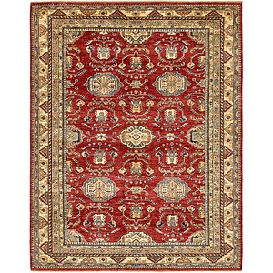 8' x 10' 4 Kazak Rug