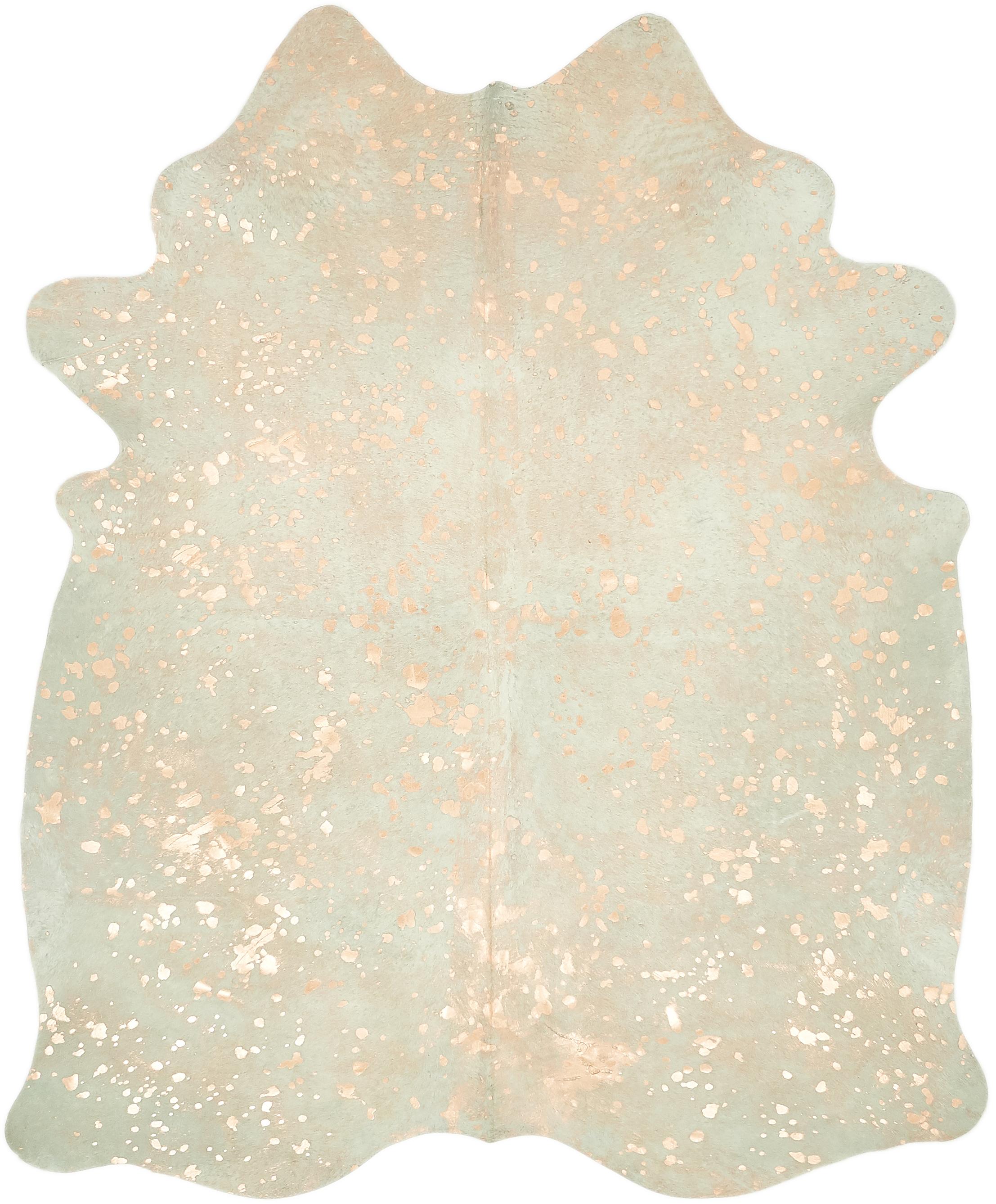 Rose Gold 6' 2 x 7' 6 Cowhide Rug eSaleRugs