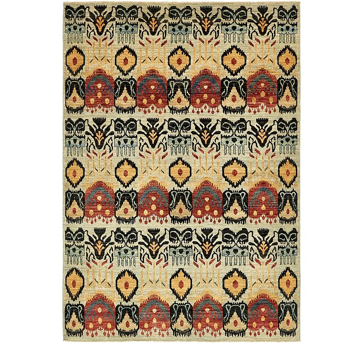 6' 8 x 9' 8 Ikat Rug