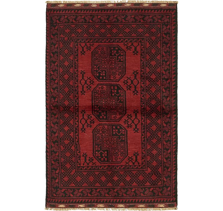 3' 2 x 5' Afghan Akhche Rug