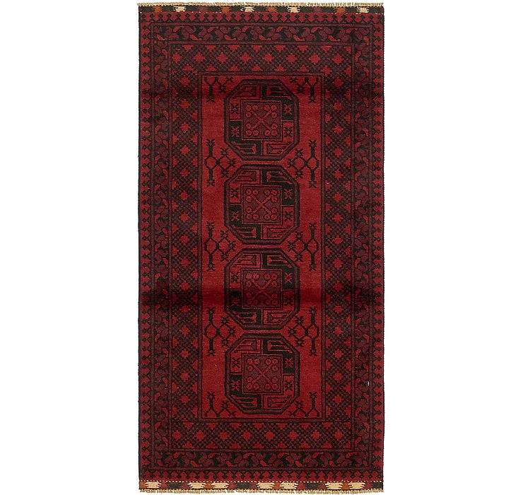 3' 3 x 6' 6 Afghan Akhche Rug